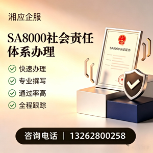 百色SA8000社会责任体系认证服务